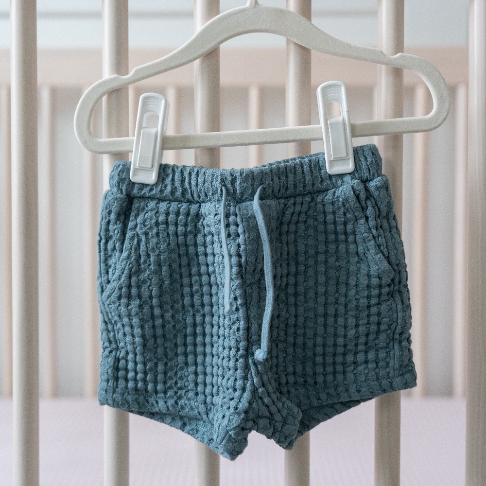 Rylee and Cru Perry Short in Ocean - Size 6-12 months